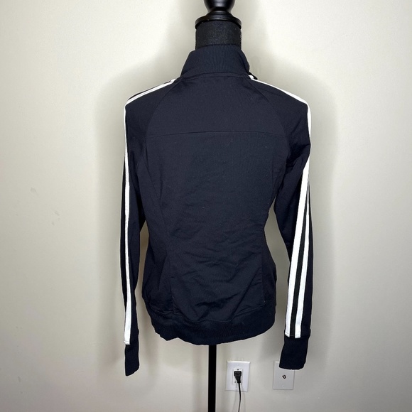 Athleta Black Full Zipper Stripe Sleeve Jacket S - Picture 3 of 6